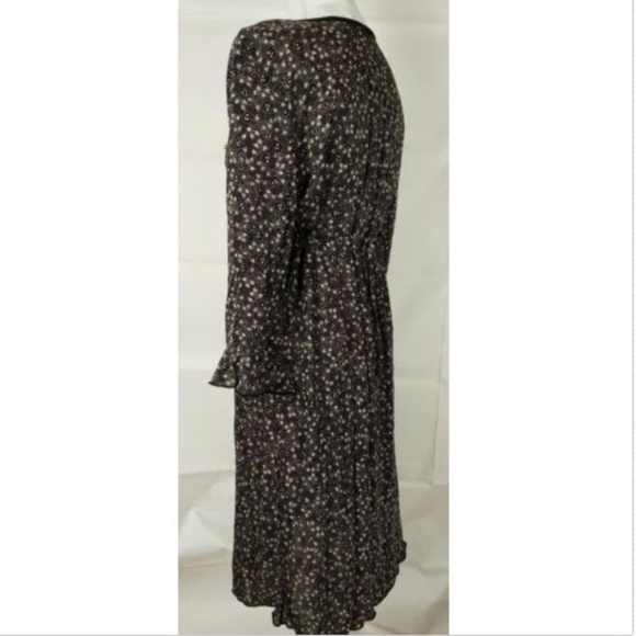NWT Mimi Maternity Dress Sz M Black Tan Floral - Picture 4 of 7